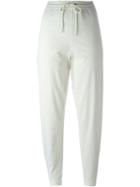Love Moschino Drawstring Waistband Pants, Women's, Size: 40, Nude/neutrals, Cotton/spandex/elastane