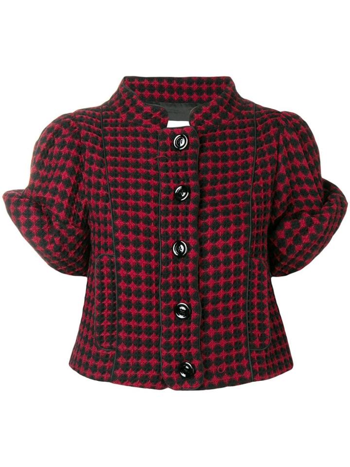 Moschino Pre-owned Diamond Check Jacket - Black