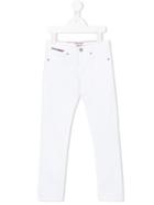 Tommy Hilfiger Junior - Skinny Jeans - Kids - Cotton/spandex/elastane - 4 Yrs, White