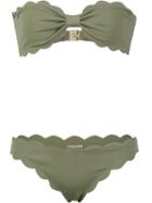 Marysia 'antibes Strapless' Bikini, Women's, Size: Small, Green, Polyamide/spandex/elastane