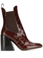 Chloé Pointed Ankle Boots - Brown