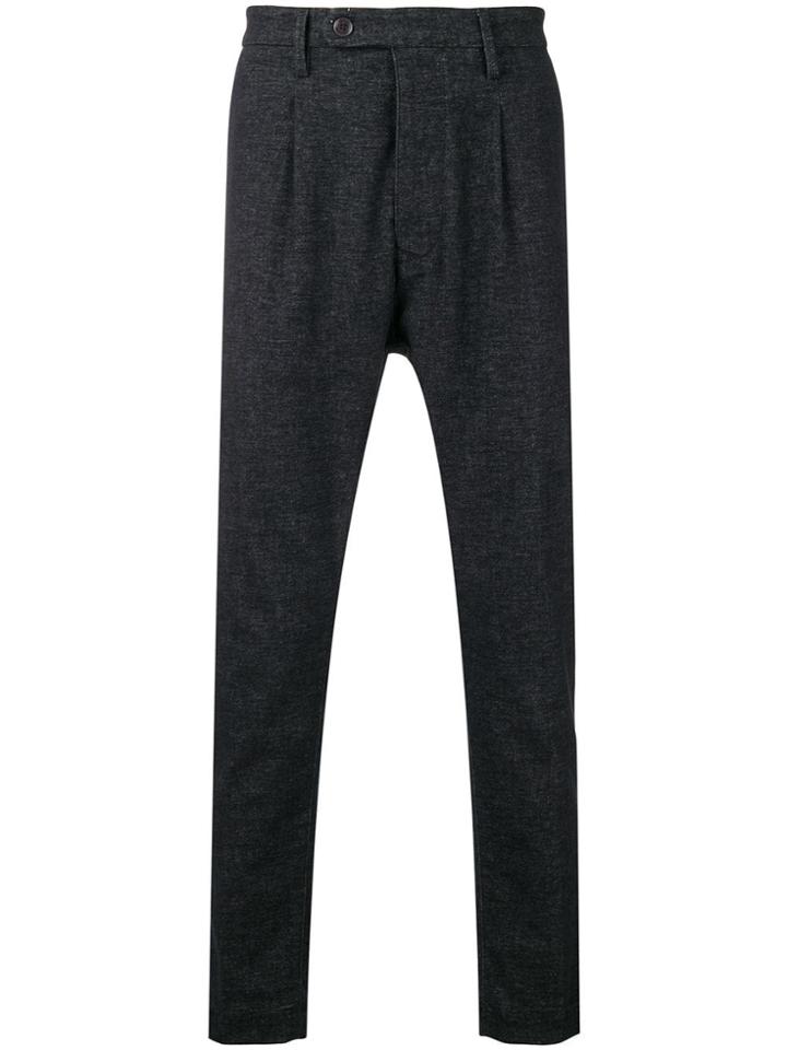 Al Duca D'aosta 1902 Melange Knit Trousers - Black