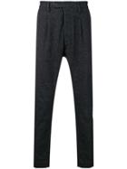 Al Duca D'aosta 1902 Melange Knit Trousers - Black