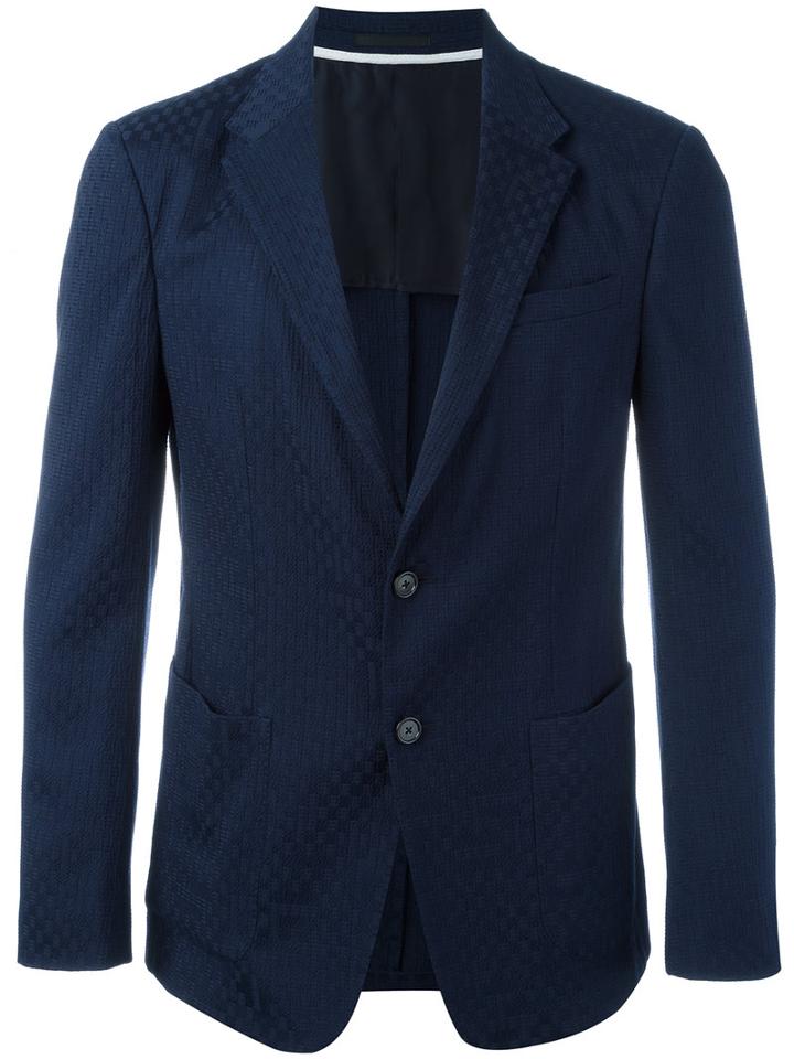 Z Zegna Classic Blazer, Men's, Size: 50, Blue, Cotton/viscose/spandex/elastane/cupro