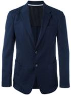 Z Zegna Classic Blazer, Men's, Size: 50, Blue, Cotton/viscose/spandex/elastane/cupro