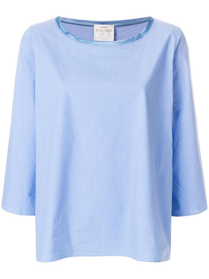 Forte Forte Three-quarter Sleeves Blouse - Blue
