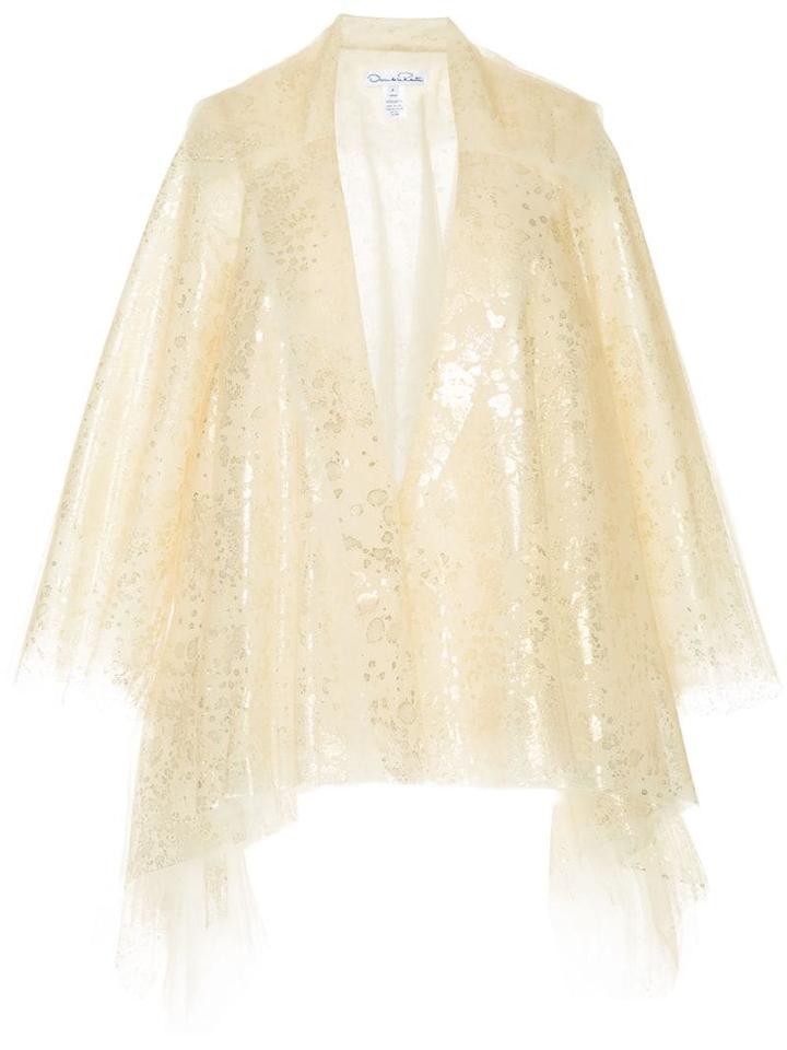 Oscar De La Renta Waterfall Hem Jacket - Neutrals