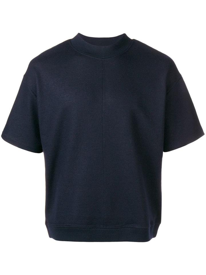 Jil Sander Short Sleeve Crewneck Jumper - Blue
