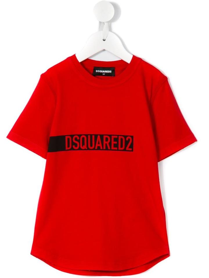 Dsquared2 Kids Logo Print T-shirt, Boy's, Size: 6 Yrs, Red