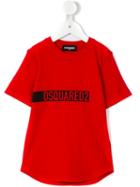 Dsquared2 Kids Logo Print T-shirt, Boy's, Size: 6 Yrs, Red