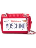 Moschino Number Plate Shoulder Bag