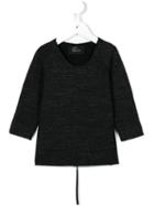 Lost And Found Kids - Slub Sweatshirt - Kids - Cotton/polyester - 2 Yrs, Black