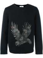 Ports 1961 Eagle Print Sweatshirt, Men's, Size: Medium, Black, Cotton/polyester