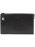 Salvatore Ferragamo Embossed Pouch - Black