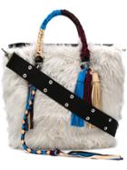 Sacai Furry Tote Bag - Grey