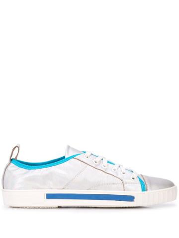 Carven Lace Up Sneakers - Silver