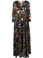 Ultràchic Cowgirl Print Maxi Dress - Black