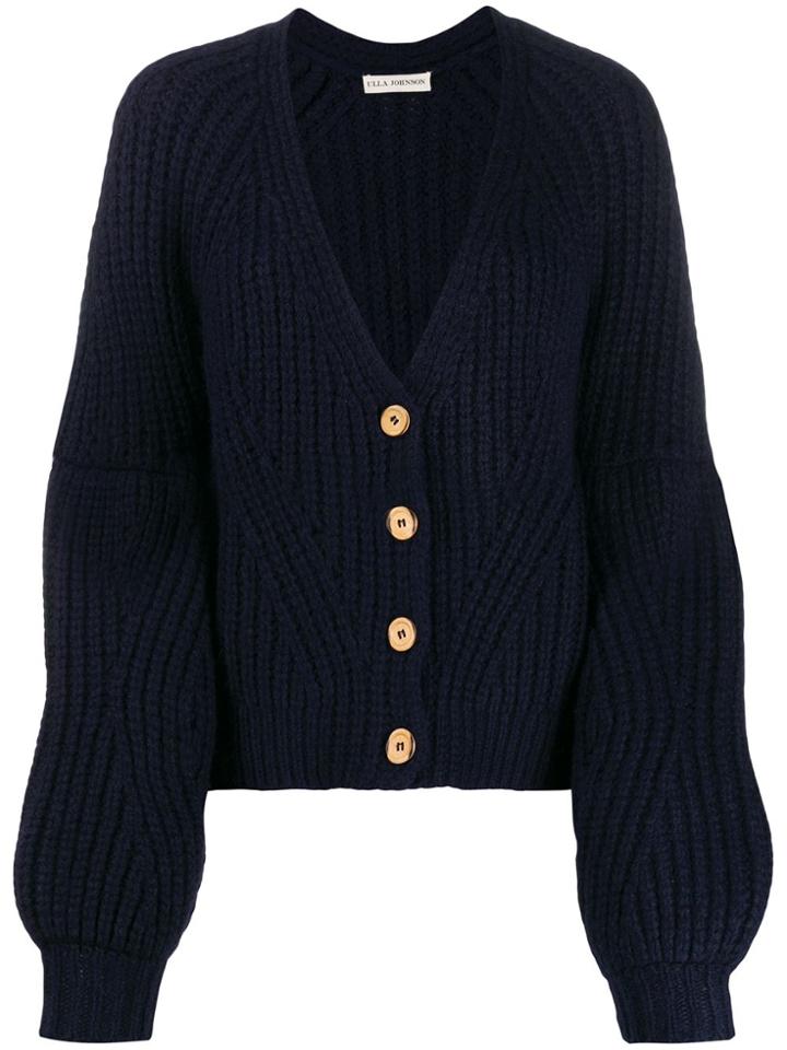Ulla Johnson Chunky-knit Cardigan - Blue
