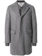 Moncler Gamme Bleu Layered Single-breasted Coat - Grey