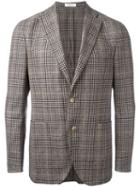 Boglioli Checked Blazer, Men's, Size: 48, Nude/neutrals, Virgin Wool/cotton/polyamide/cupro