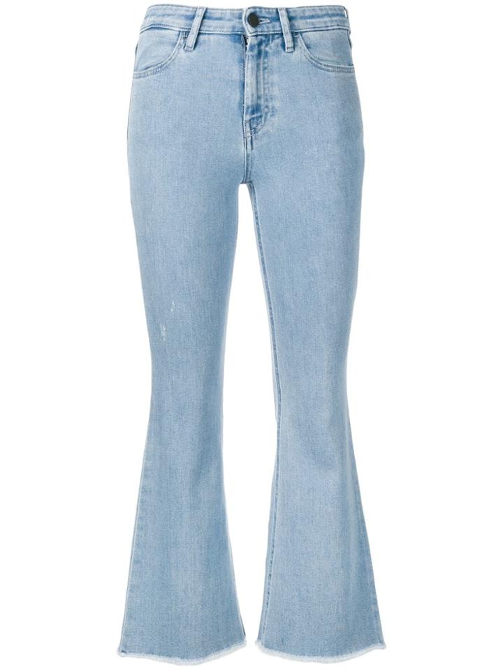 Pt05 Cropped Flared Jeans - Blue