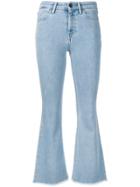 Pt05 Cropped Flared Jeans - Blue