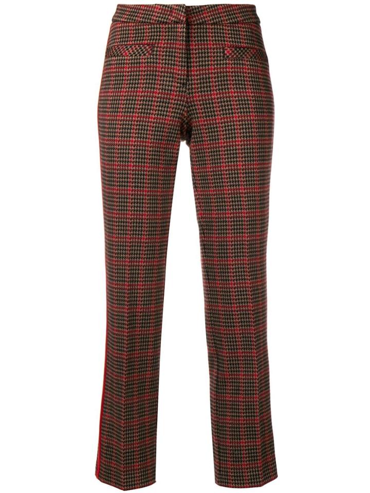 Cambio Checked Trousers - Black