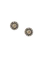 Ileana Makri Solitaire Earrings - Metallic