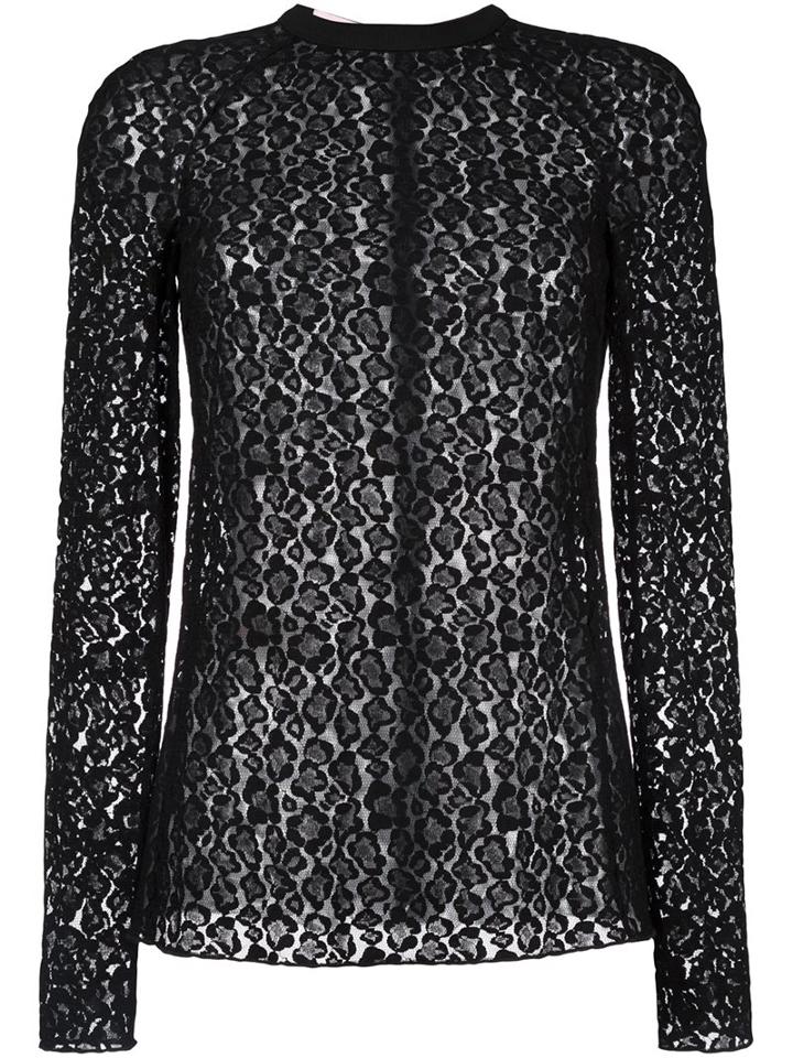 Giamba Lace Sheer Blouse