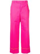 The Gigi Tailored Cropped Trousers - Pink