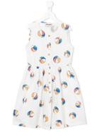Bobo Choses Beach Ball Print Dress, Girl's, Size: 9 Yrs, White