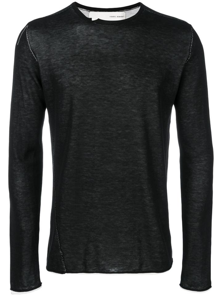 Isabel Benenato Slim-fit Sweater - Black