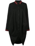 Uma Wang Long Asymmetric Shirt - Black