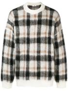 Cmmn Swdn Plaid Knitted Sweater - Brown