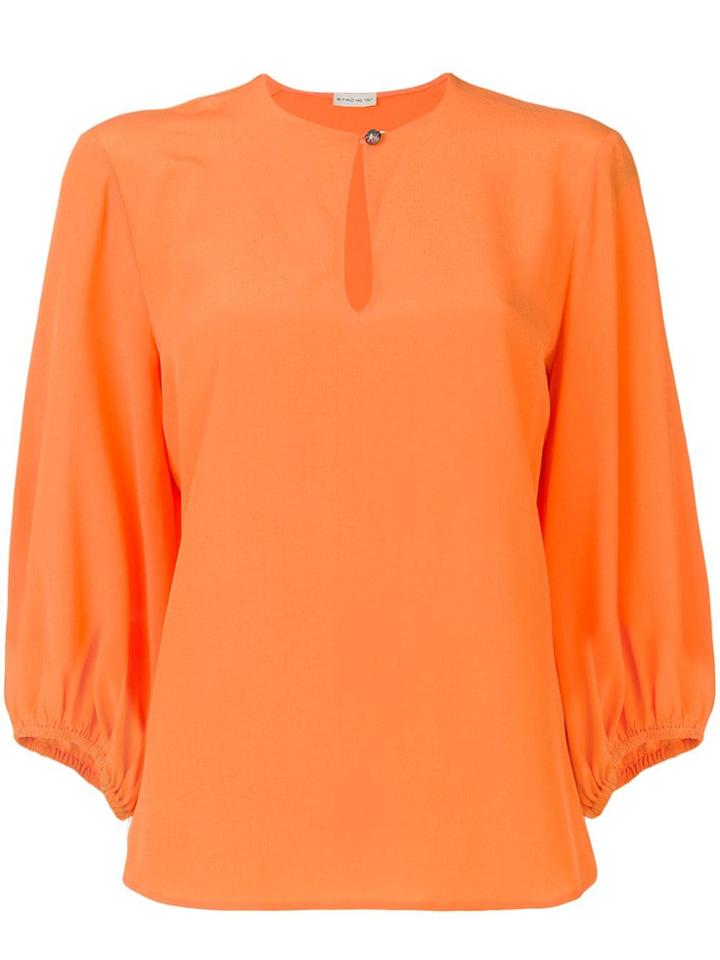 Etro Puff Sleeve Blouse - Yellow