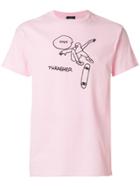 Thrasher Skater Print T-shirt - Pink & Purple