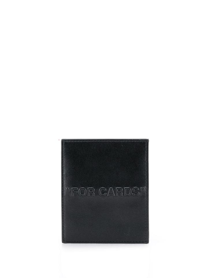 Off-white Slogan Cardholder - Black