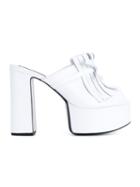 No21 Leather Platforms With Tassel Trim