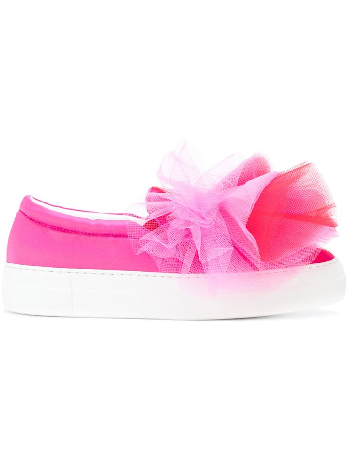 Joshua Sanders Tulle Sneakers - Pink & Purple