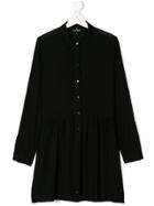 Little Remix Pleated Shirt Dress - Black