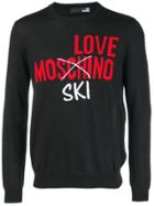 Love Moschino Intarsia-knit Jumper - Black