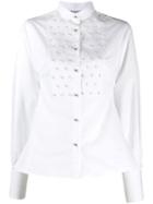 Ermanno Scervino Embellished Slim-fit Shirt - White