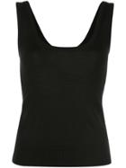 Sally Lapointe Sleeveless Knitted Top - Black
