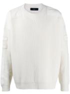 Amiri Military Patch Sweater - White