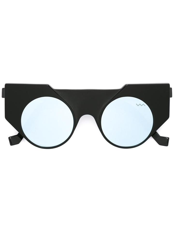 Vava Cat Eye Sunglasses, Women's, Black, Acetate/aluminium