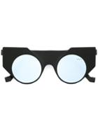 Vava Cat Eye Sunglasses, Women's, Black, Acetate/aluminium