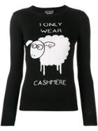 Boutique Moschino 'i Only Wear Cashmere' Jumper - Black