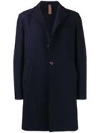 Eleventy Double Breasted Coat - Blue