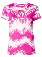 Valentino Psychedelic Logo T-shirt - Pink & Purple