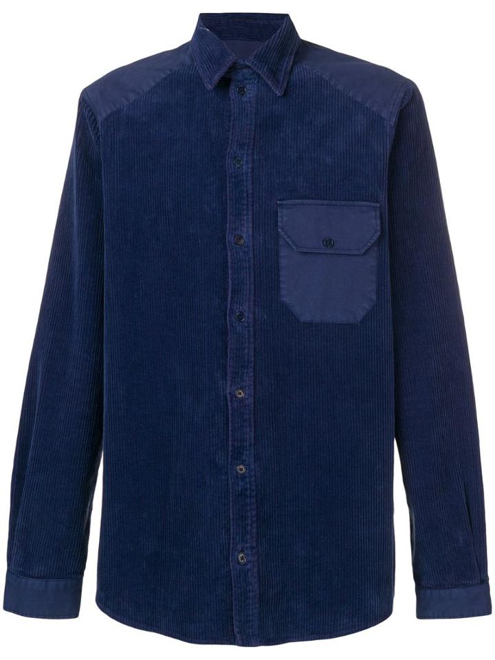 Henrik Vibskov Landmark Corduroy Shirt - Blue